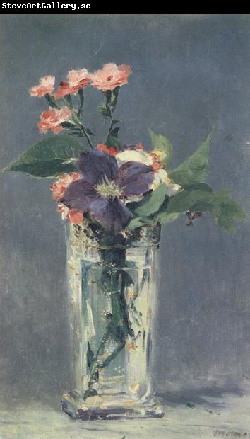 Edouard Manet Carnations and Clematis in a Crystal Vase (mk40)